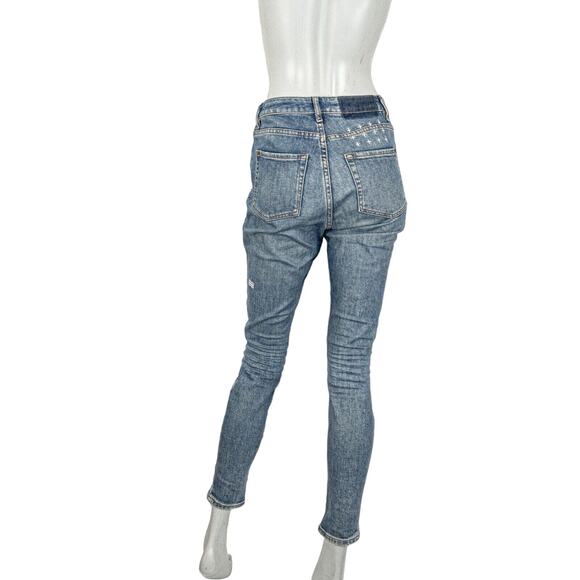 Ksubi size 26 Skinny ankle Crop Denim Jeans in Blue - Picture 4 of 9